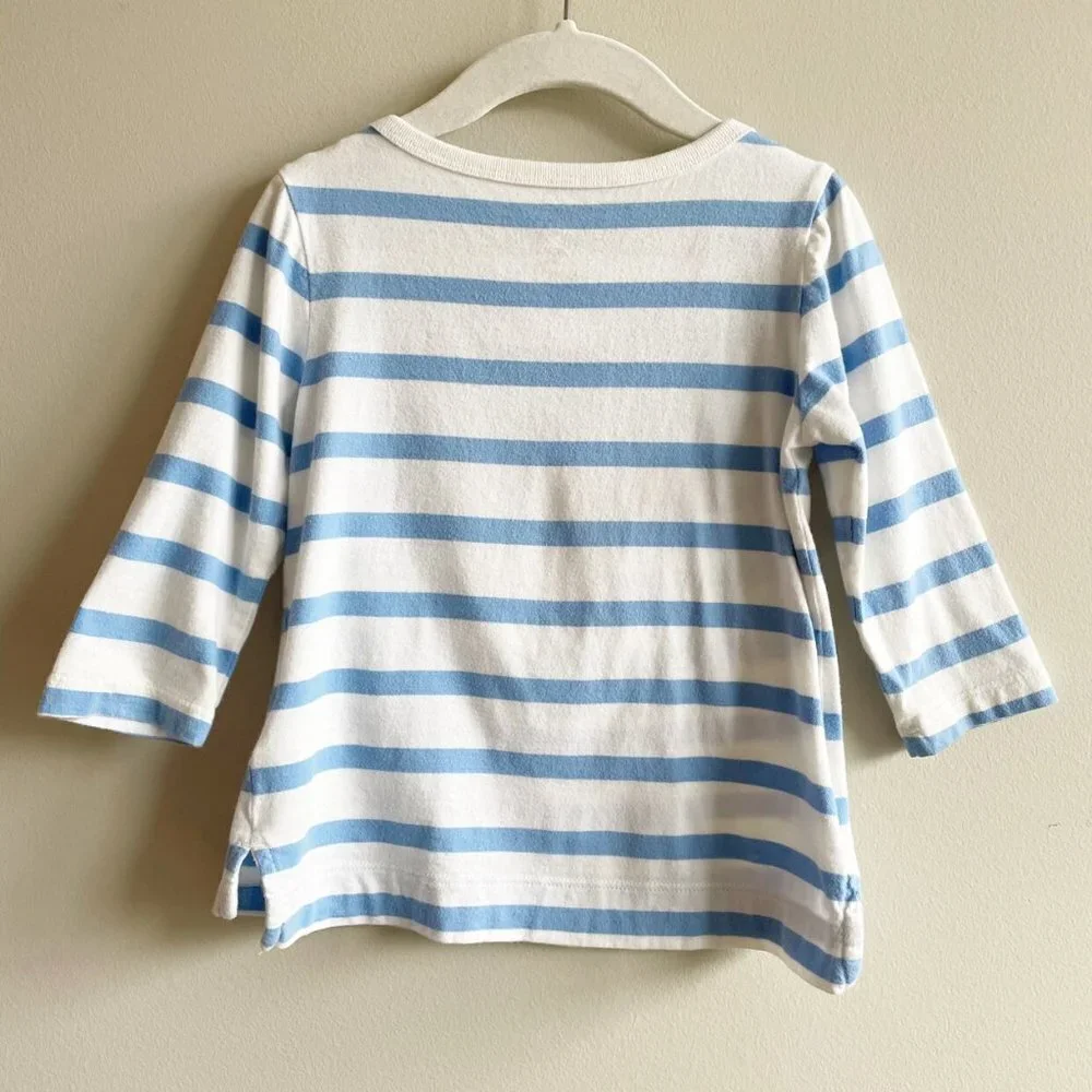 Gap Striped Embroidered Sunshine Tee